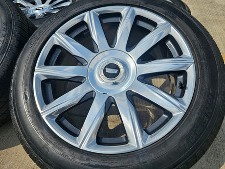 22" Cadillac Escalade Platinum OEM ORIGINAL 95078 wheels rims 2023 2024 2025 Texas Truck Tire