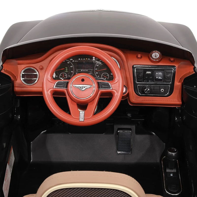 12V Kids Ride-On Car SUV with Licensed Bentley Bentayga Design, EVA Rubber Tires, 2 Motors, and Remote Control