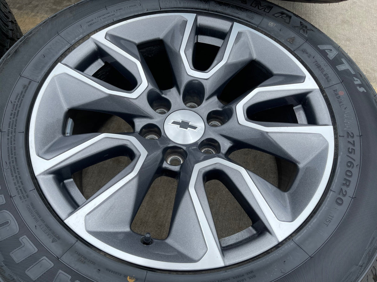 20" Chevy Silverado 1500 Tahoe Suburban OEM 5915 5916 wheels rims 2023 2024 2025 Texas Truck Tire
