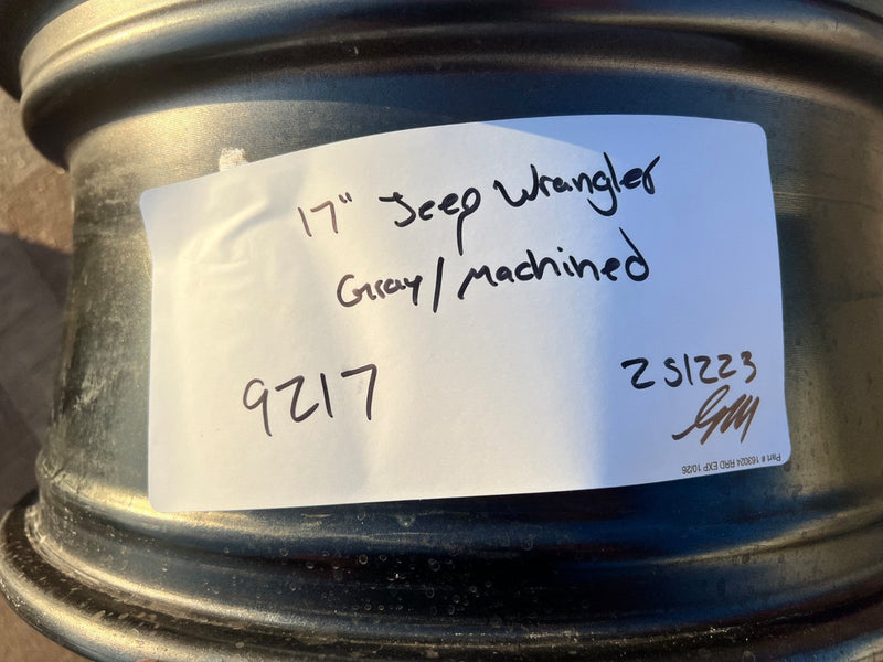 17" Jeep Wrangler Rubicon OEM wheel rim 9217 Gladiator spare 2021 2022 2023 2024 Texas Truck Tire