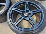 19" + 20" Chevy Corvette C8 OEM 14007 14008 wheels rims 2023 2024 2025 2026 NEW Texas Truck Tire