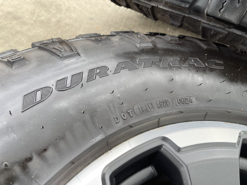 18" Ford F-250 F-350 OEM TREMOR rims wheels 10482 tires 35" DURATRAC R/T Texas Truck Tire