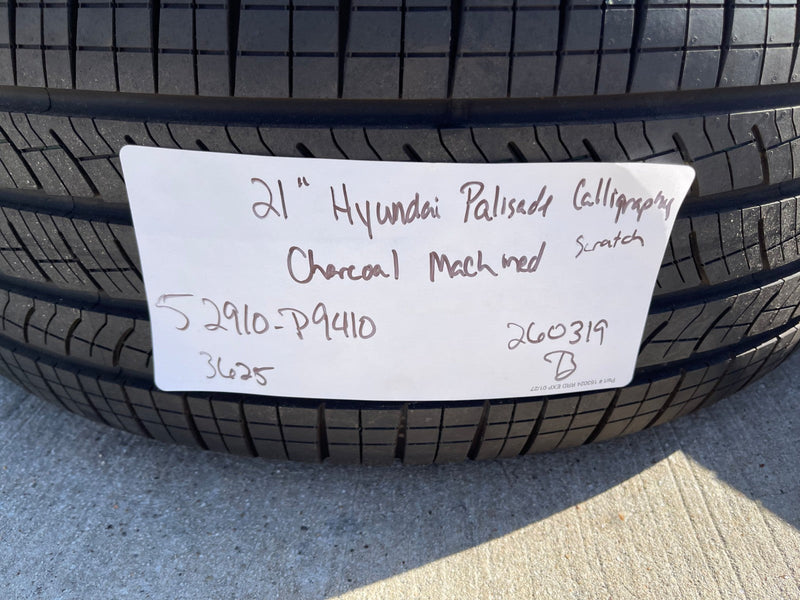 21" Hyundai Palisade Calligraphy OEM 94345 wheels rims 2025 2026 2027 PIRELLI Texas Truck Tire