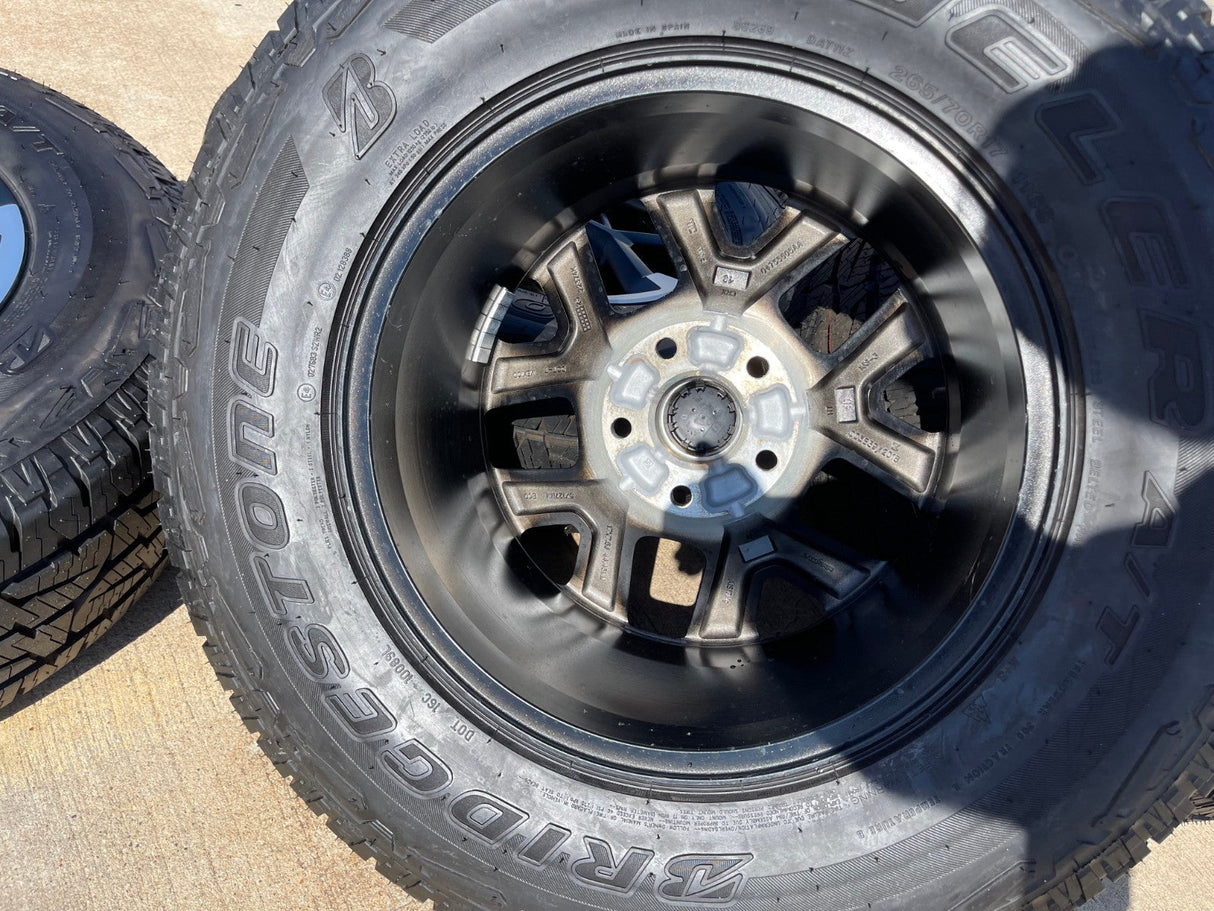 17" Jeep Wrangler Rubicon OEM Black wheels rims 9328 Gladiator 2025 2026 NEW Texas Truck Tire