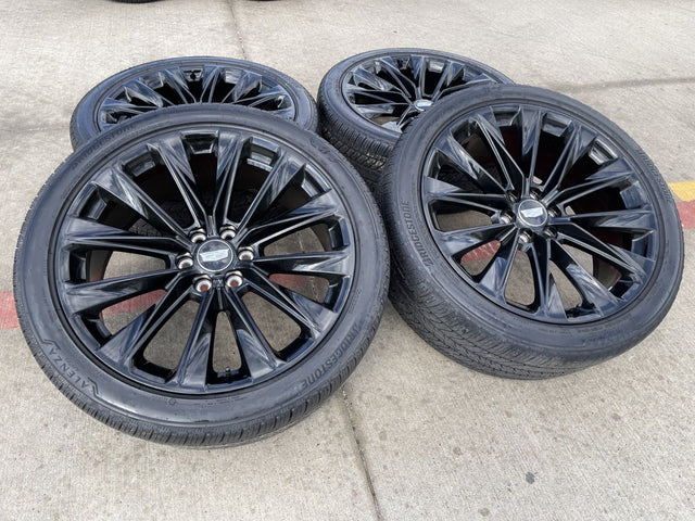 24" Cadillac Escalade V OEM ONYX wheels rims 2023 2024 2025 2026 BRIDGESTONE Texas Truck Tire
