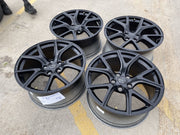 20" 20x10 Jeep Grand Cherokee SRT Trackhawk SRT8 OEM 9173 black wheels rims Texas Truck Tire