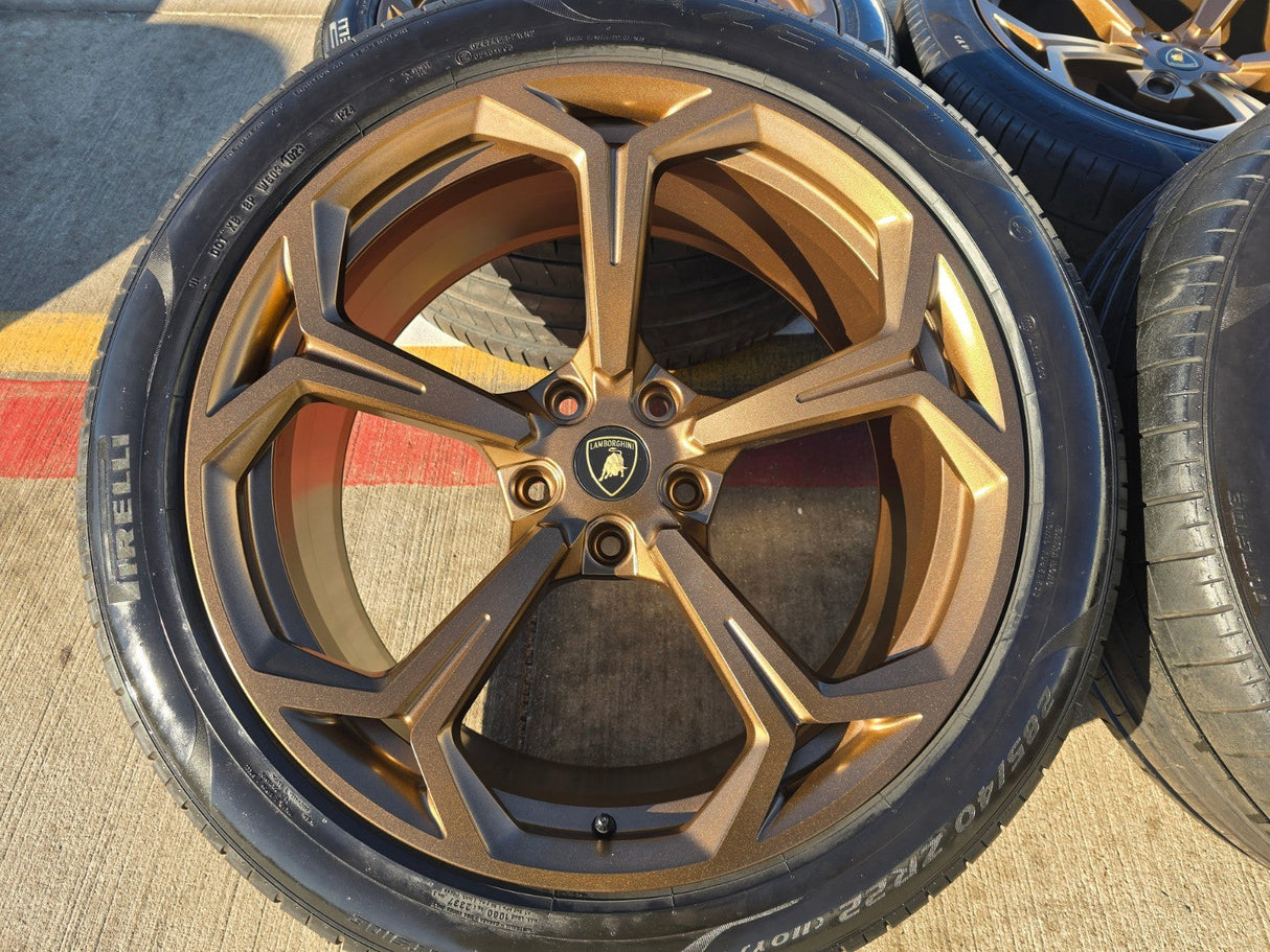 22" Lamborghini Urus OEM wheels rims Taigete 2022 2023 2024 2025 2026 BRONZE Texas Truck Tire