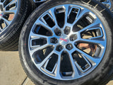 22" GMC Yukon Sierra DENALI OEM wheels rims Tahoe tires 2024 2025 2026 NEW Texas Truck Tire