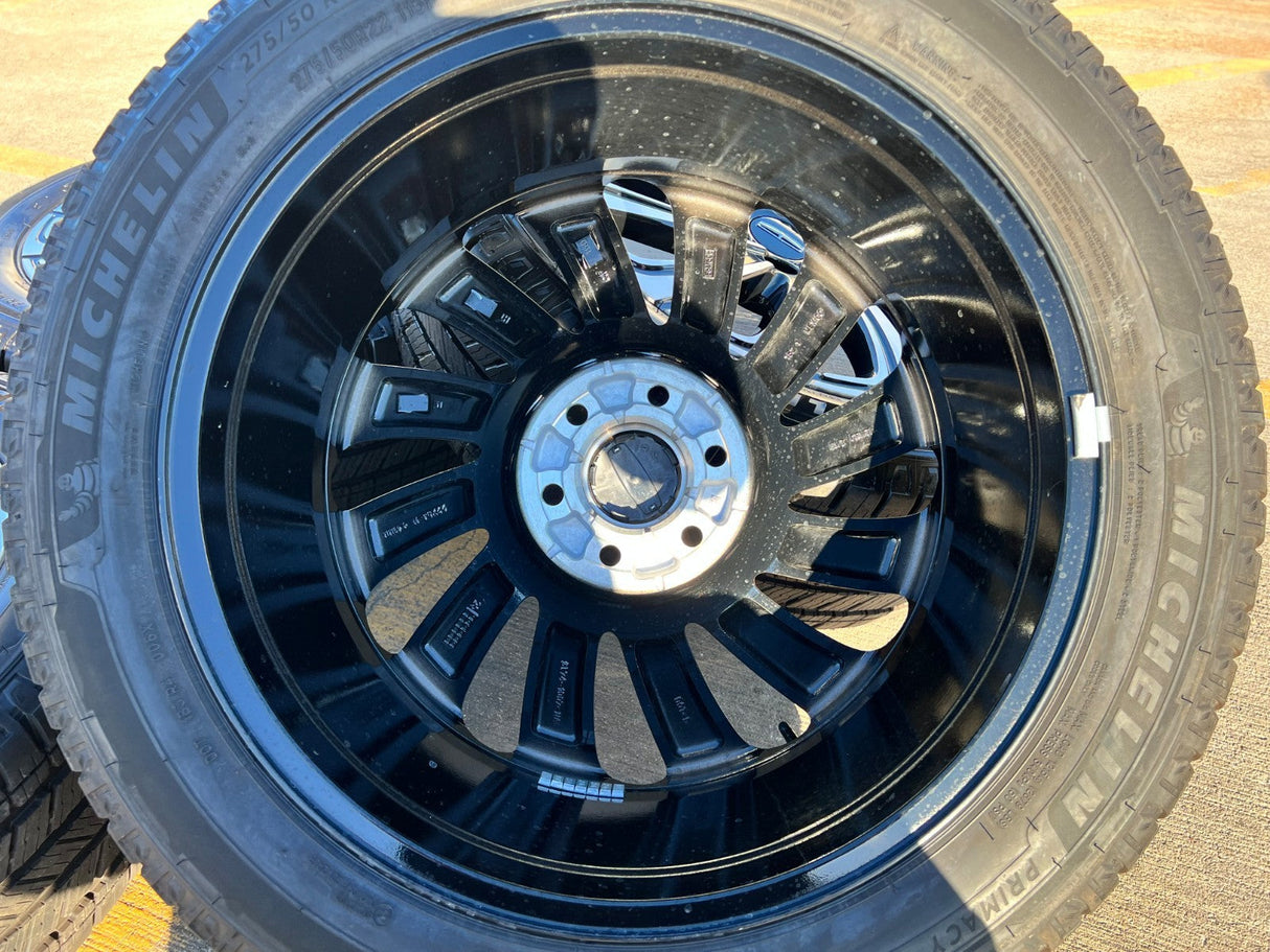 22" Lincoln Navigator OEM 10666 rims wheels BLACK LABEL 2025 2026 MICHELIN NEW Texas Truck Tire