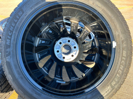 22" Lincoln Navigator OEM 10666 rims wheels BLACK LABEL 2025 2026 MICHELIN NEW Texas Truck Tire