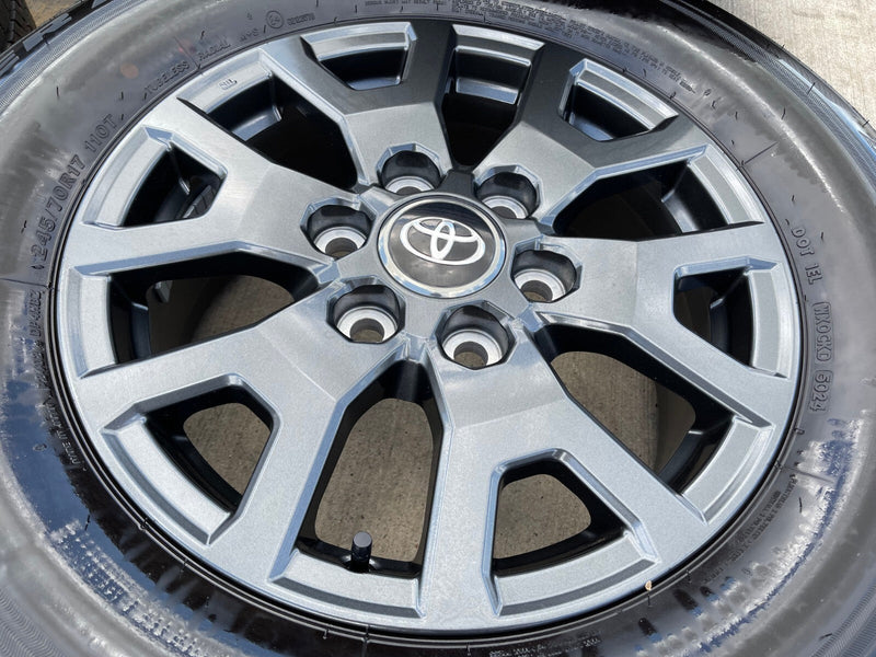 17" Toyota 4Runner Tacoma TRD OEM 94254 10637 wheels rims 2024 2025 2026 NEW Texas Truck Tire