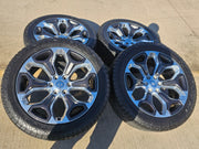 22" Dodge Ram 1500 OEM LIMITED Laramie wheels rims 2685 GRAY 2022 2023 2024 2025 Texas Truck Tire