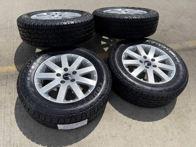 17" Jeep Grand Cherokee OEM wheels rims 2401 tires 2012 2015 2018 DISCOUNTED Texas Truck Tire