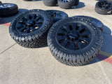 20" GMC Sierra Chevy Silverado 2500 3500 OEM 5960 5947 wheels rims NEW 35" Texas Truck Tire