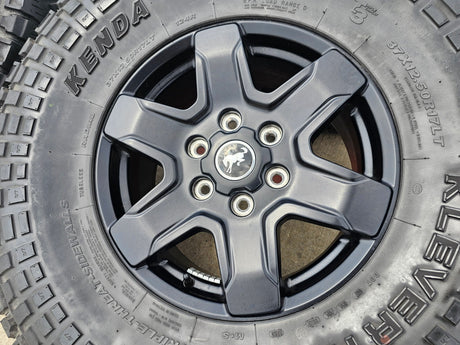 (4) 17" Ford Bronco wheels rims 95292 10383 SASQUATCH Ranger KENDA 37" Texas Truck Tire