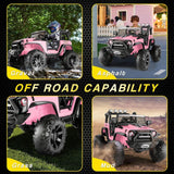 Premium 24V Electric Kids Jeep with 2X200W Battery, Remote Control, and 3-Speed Options