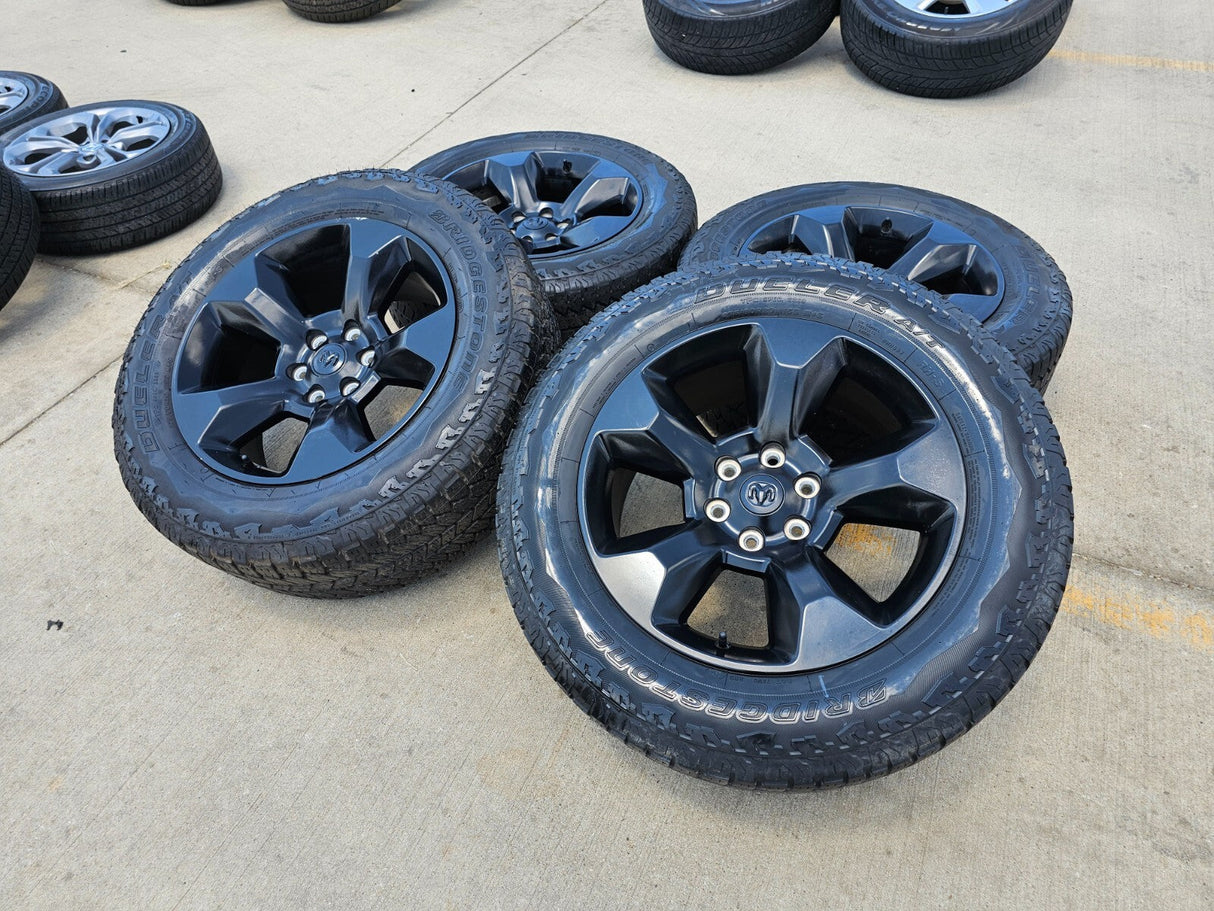 20" Ram 1500 OEM LIMITED Laramie wheels rims black 2675 2722 Texas Truck Tire