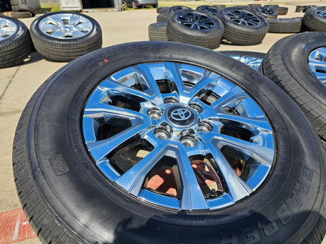 18" Toyota Tacoma LIMITED OEM chrome wheels rims 4260 4Runner 2024 2025 2026 NEW Texas Truck Tire