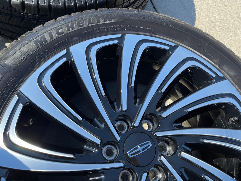 22" Lincoln Navigator OEM 10666 rims wheels BLACK LABEL 2025 2026 NEW Texas Truck Tire
