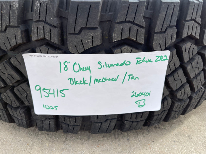 18" Chevy Silverado ZR2 Tahoe TRAIL BOSS Sierra OEM 95415 wheels rims tires NEW Texas Truck Tire