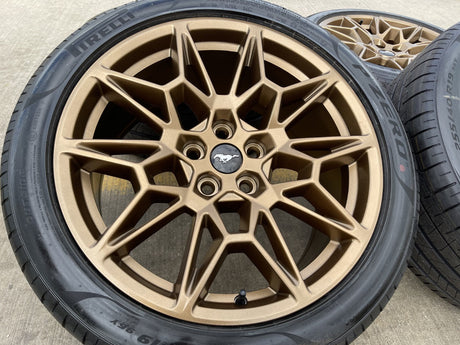 19" Ford Mustang GT Track Pack OEM 10600 10603 Bronze wheels rims 2025 2026 NEW Texas Truck Tire