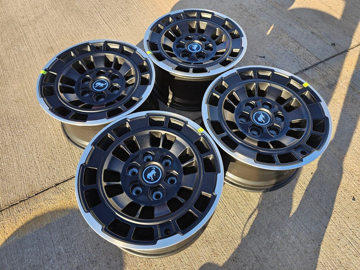 (4) 17" Ford Bronco wheels rims OEM 22025 Ranger 2023 2024 2025 2026 NEW Texas Truck Tire