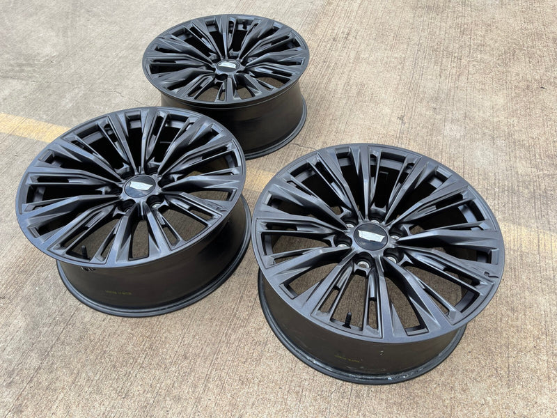 22" Cadillac Escalade V V600 Platinum OEM ORIGINAL wheel rim 2023 2024 2025 NEW Texas Truck Tire