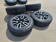 20" GMC Sierra Yukon AT4X Silverado OEM 5914 wheels rims TERRITORY M/T Texas Truck Tire