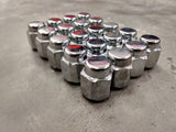(20) OEM Toyota Tundra lug nuts polished 14x1.5 steel LX570 Sequoia Land Cruiser Texas Truck Tire