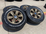 17" Ford F-150 Expedition OEM 3995 rims wheels BRONZE tires NEW Texas Truck Tire