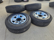 18" Dodge Ram 2500 3500 STEEL chrome OEM 2473 wheels rims MICHELIN LTX A/T2 Texas Truck Tire