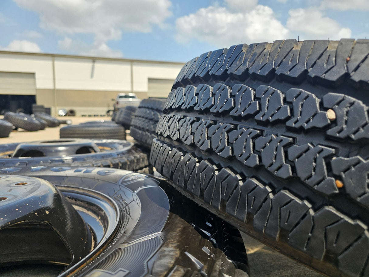 17" Dodge Ram 3500 Dually 8x200 wheels rims 2703 2704 OEM tires FIRESTONE A/T Texas Truck Tire