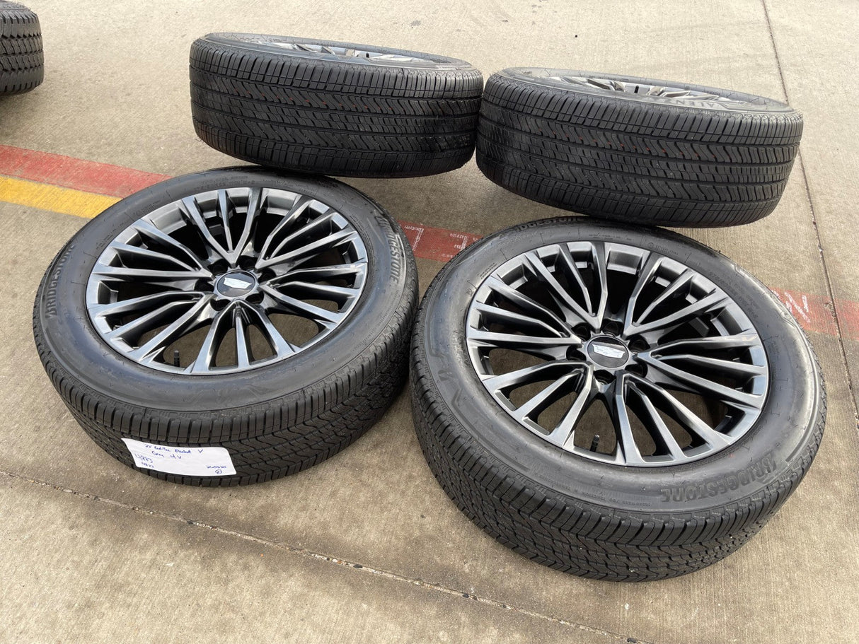 22" Cadillac Escalade V Platinum OEM 4883 95479 wheels rims 2024 2025 2026 NEW V Texas Truck Tire