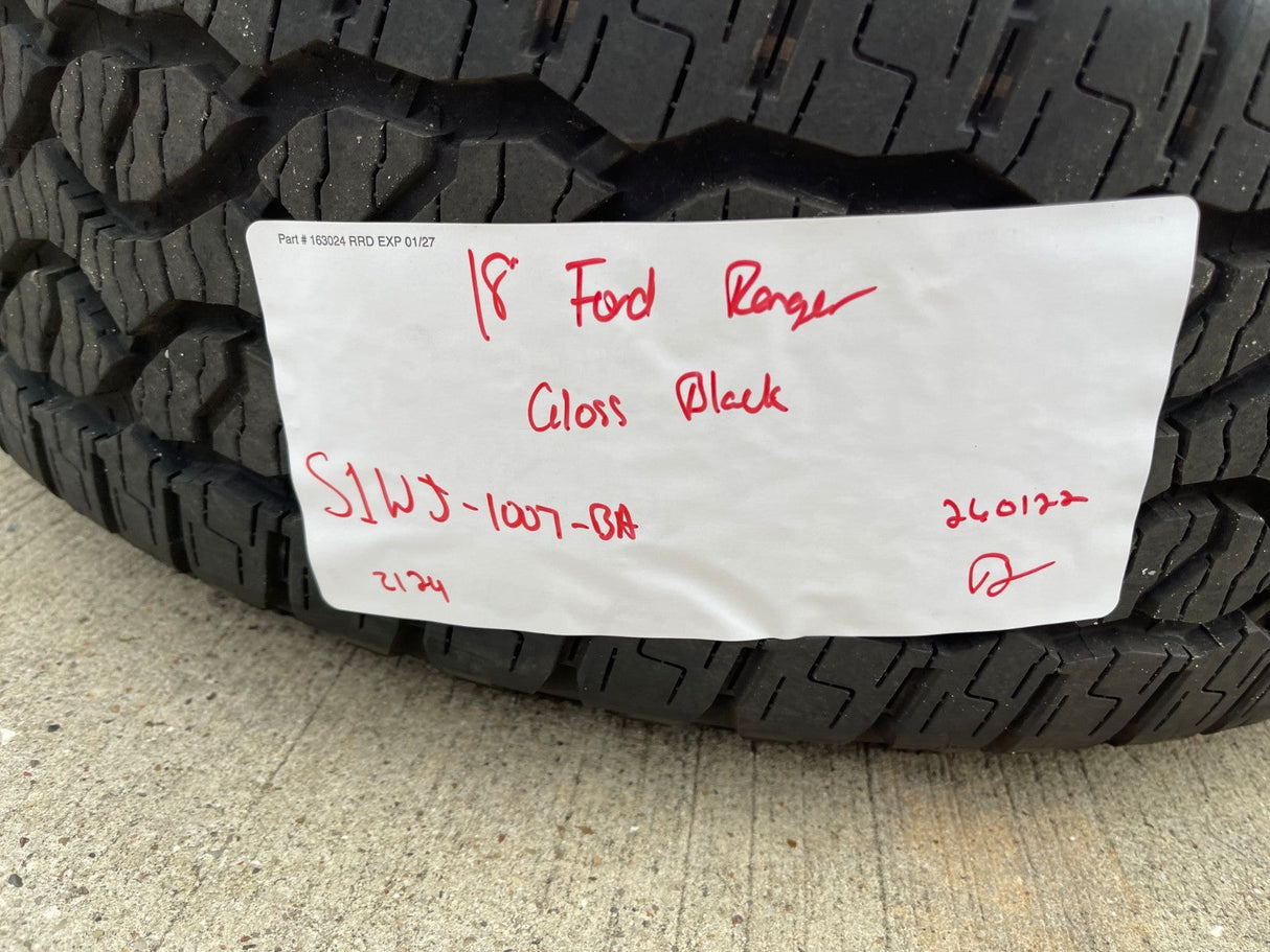 18" Ford Ranger OEM wheels rims tires Bronco black 2023 2024 2025 2026 NEW Texas Truck Tire