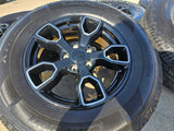 18" Jeep Wrangler SMOKY MOUNTAIN Black OEM 9198 wheels rims tires Texas Truck Tire