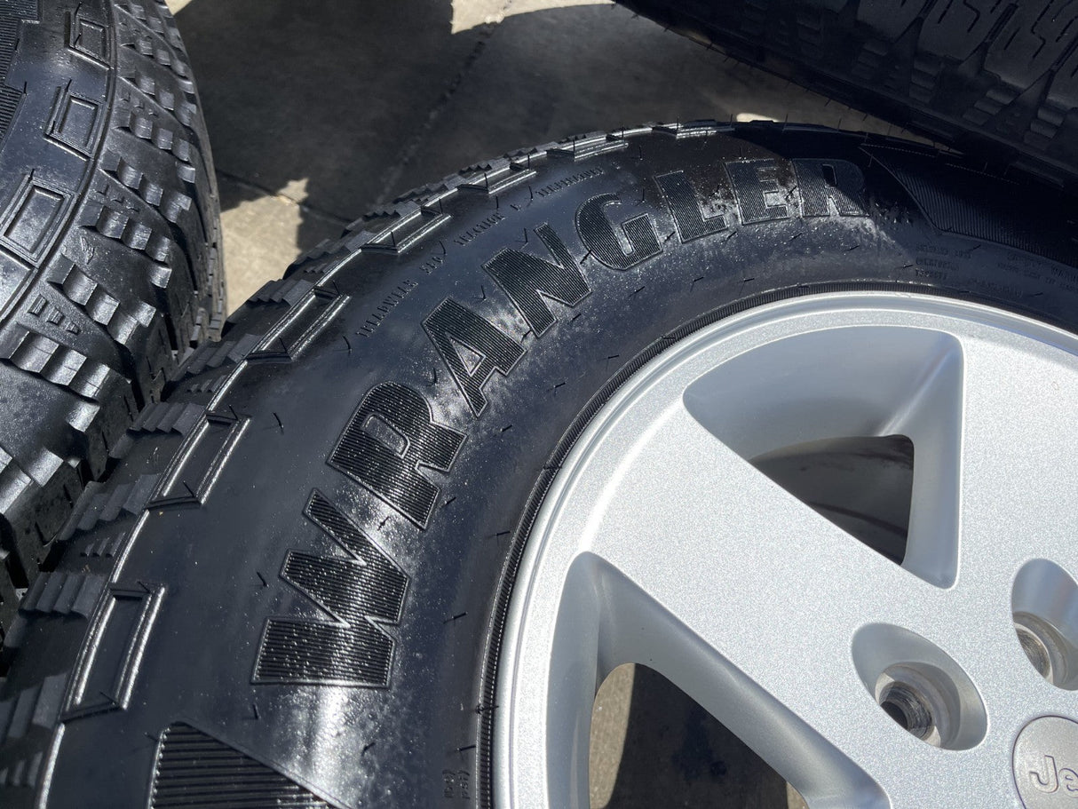 17" Jeep Gladiator OEM wheels rims 9074 Wrangler GOODYEAR TERRITORY A/T NEW Texas Truck Tire
