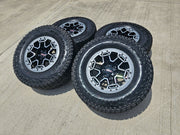 17" GMC Sierra Chevy Silverado OEM Beadlock wheels rims Canyon NEW Texas Truck Tire
