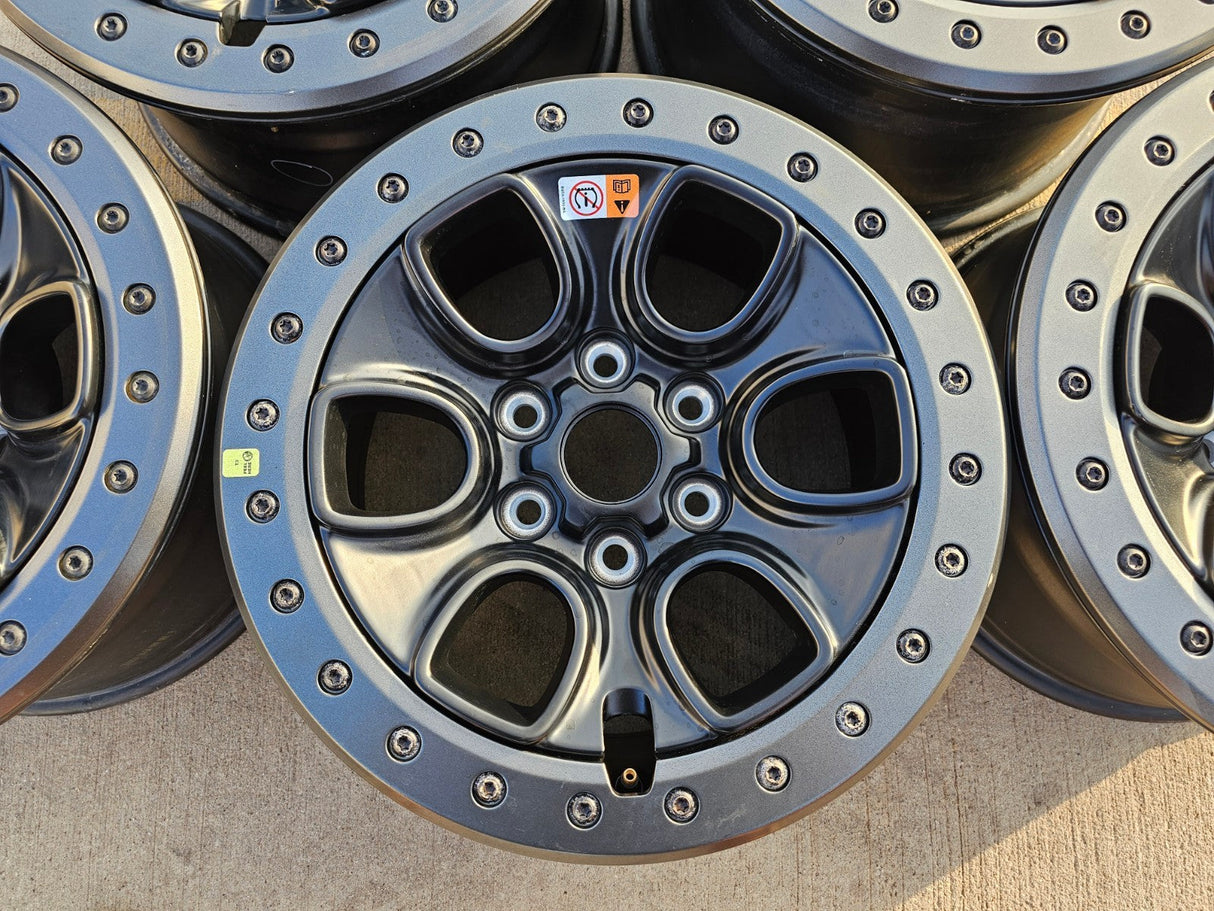 (5) 17" Ford F-150 Raptor OEM BEADLOCK rims wheels 10459 95210 NEW Texas Truck Tire