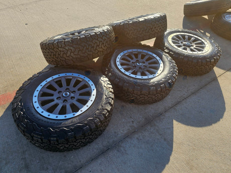 (5) 18" INEOS Grenadier OEM wheels rims Beadlock 2023 2024 2025 2026 NEW BFG Texas Truck Tire