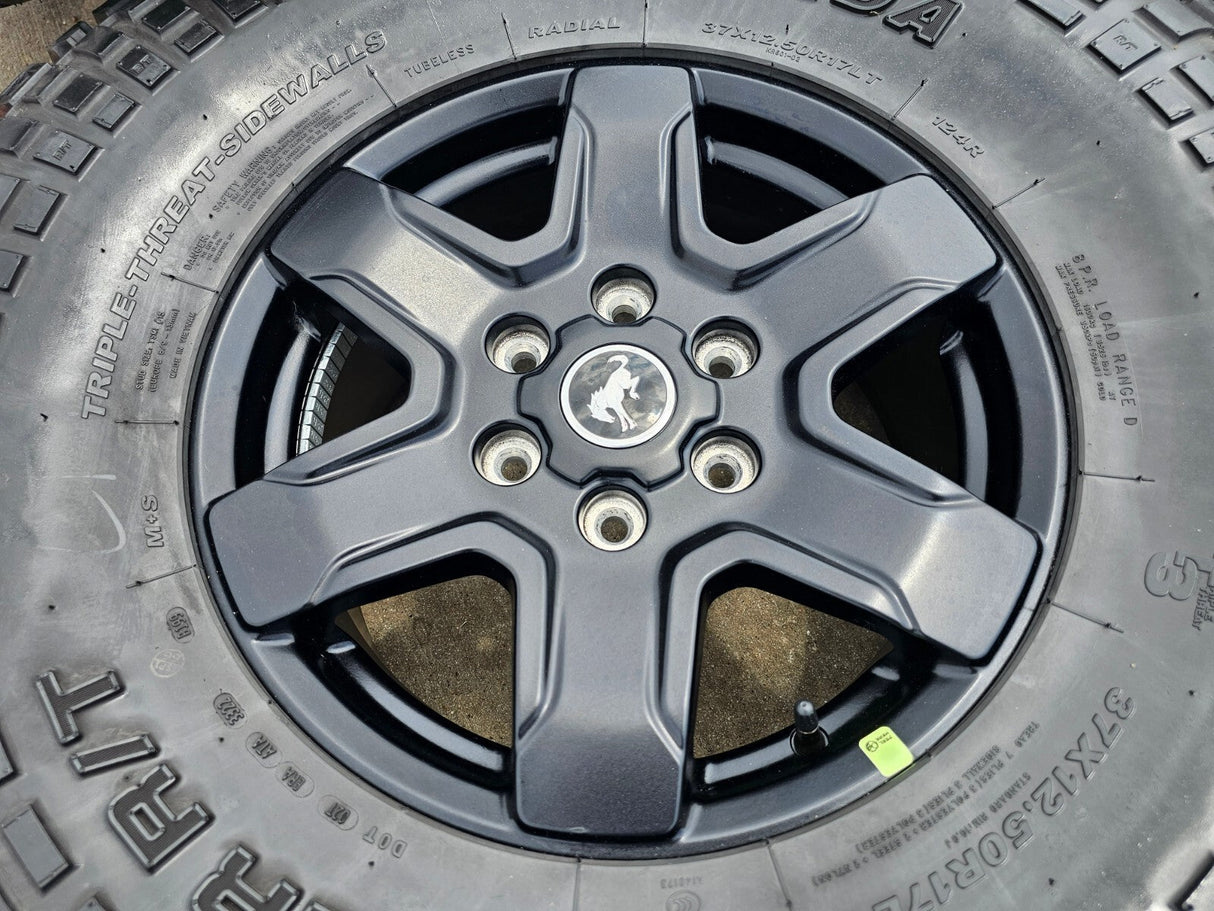(4) 17" Ford Bronco wheels rims 95292 10383 SASQUATCH Ranger KENDA 37" Texas Truck Tire