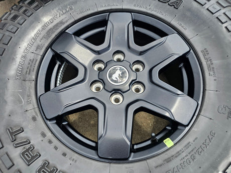 (4) 17" Ford Bronco wheels rims 95292 10383 SASQUATCH Ranger KENDA 37" Texas Truck Tire