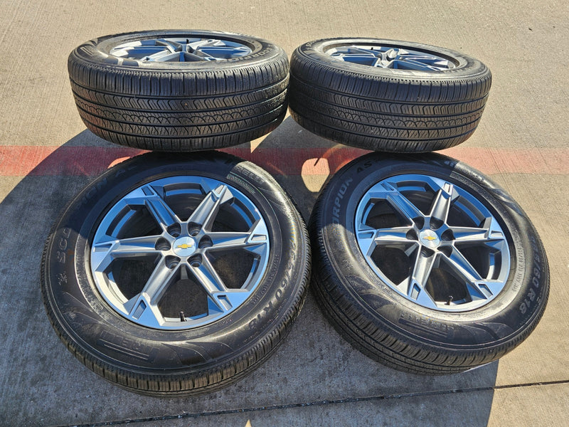 18" Chevy Blazer Traverse GMC Acadia OEM 14083 wheels rims tires PIRELLI Texas Truck Tire