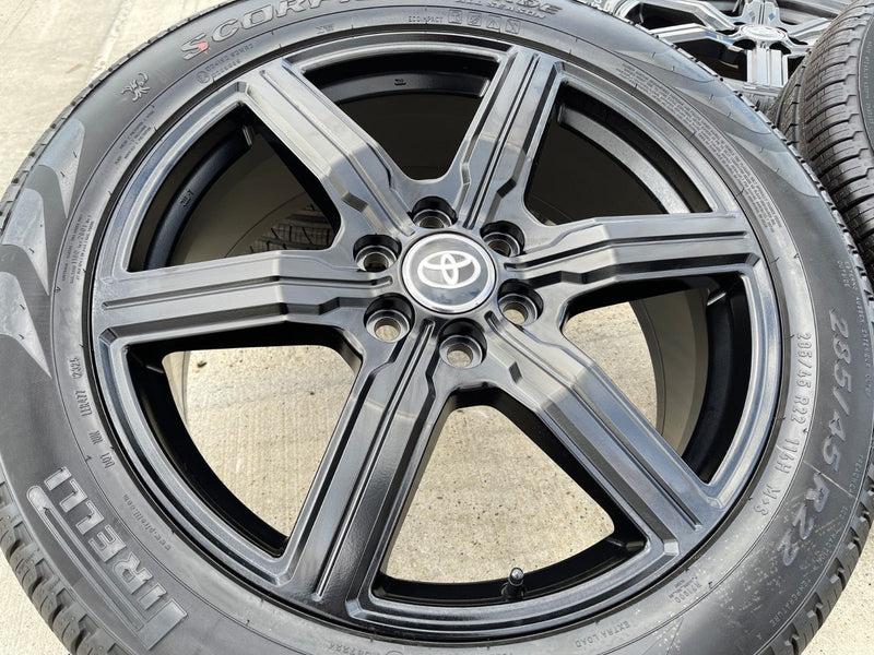 22" Toyota Tundra Sequoia OEM wheels rims 75282 Land Cruiser GX550 PIRELLI NEW Texas Truck Tire