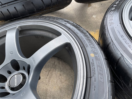 18" Prodrive GC05F wheels rims Mustang Accord Camry 5x114.3 5x4.5 Firehawk tires Texas Truck Tire