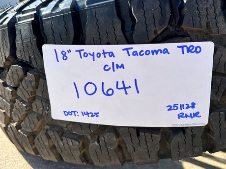 18" Toyota Tacoma 4Runner TRD OEM 10641 wheels rims 2025 2026 NEW DURATRAC A/T Texas Truck Tire