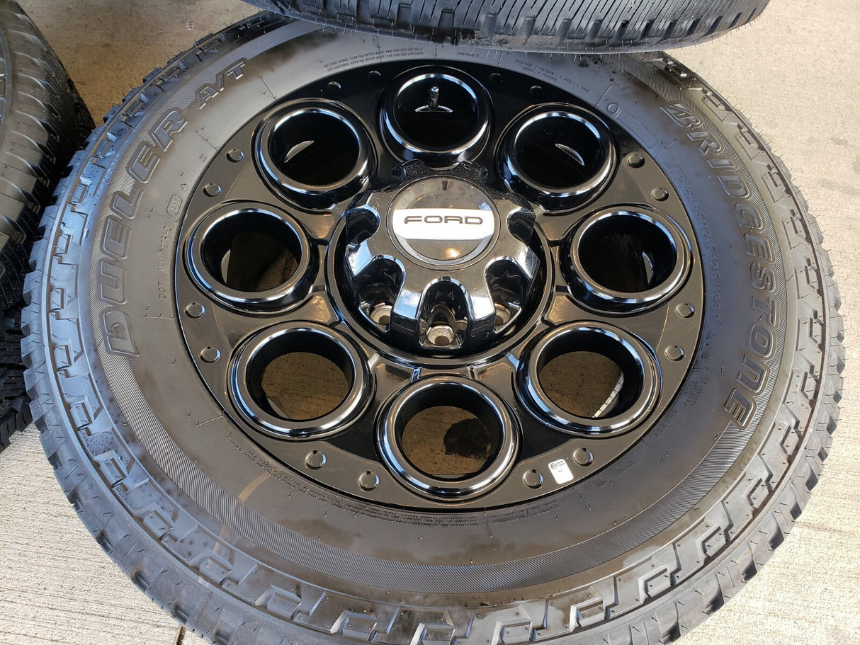 20" Ford F-250 F-350 OEM black TREMOR 10484 10299 wheels rims BRIDGESTONE Texas Truck Tire