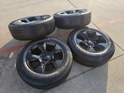 20" Ram 1500 OEM LIMITED Laramie wheels rims black 2675 2722 CONTINENTAL Texas Truck Tire