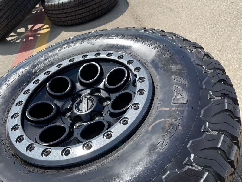 17" Ford F-150 Raptor OEM BEADLOCK 10612 rims wheels BFG KO2 37" 2025 2026 NEW Texas Truck Tire