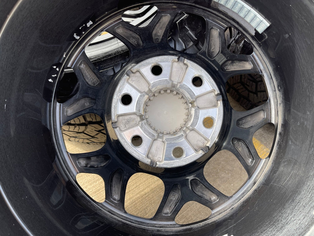 (5) 18" AEV SALTA GMC Sierra AT4X Chevy Silverado OEM rims wheels TOYO A/T3 Texas Truck Tire