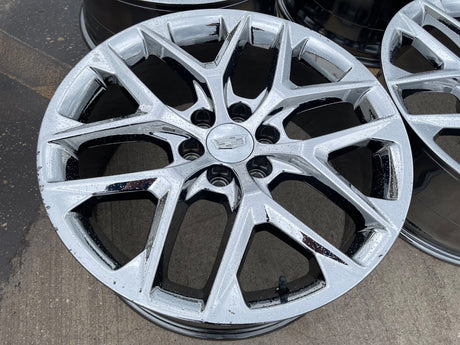22" GMC Yukon Sierra DENALI OEM 14078 wheels rims CHROME 2025 2026 DISCOUNTED Texas Truck Tire